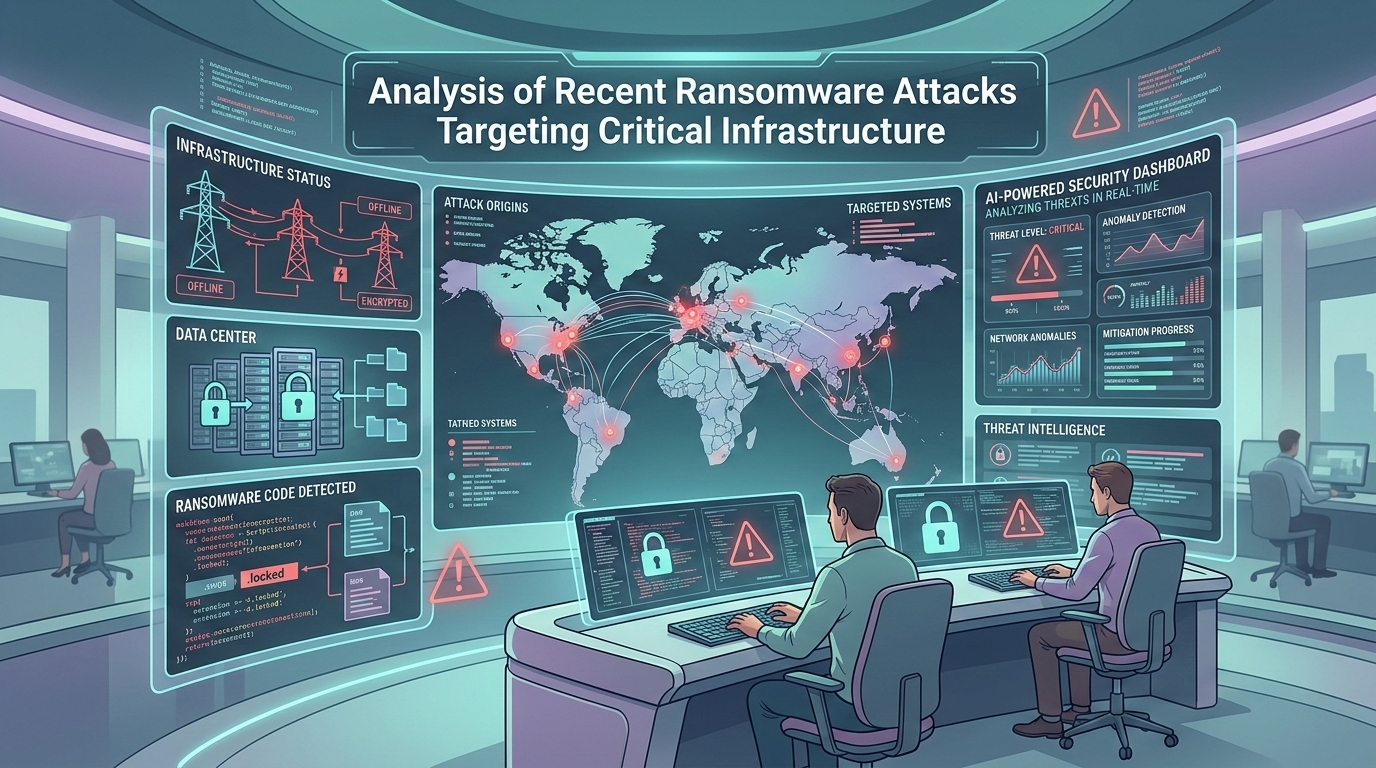Analysis of Recent Ransomware Attacks Targeting Critical Infrastructure