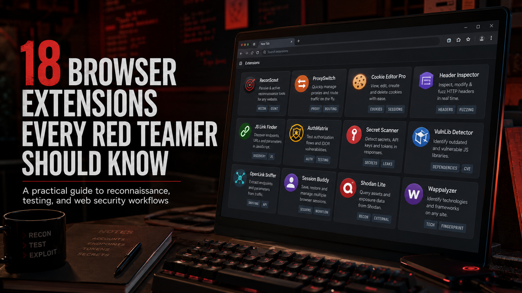 18 Browser Extensions Every Red Teamer Should Know in 2026