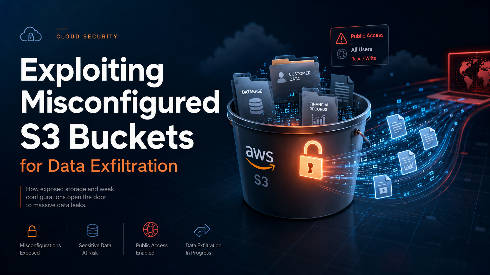 Exploiting Misconfigured S3 Buckets for Data Exfiltration
