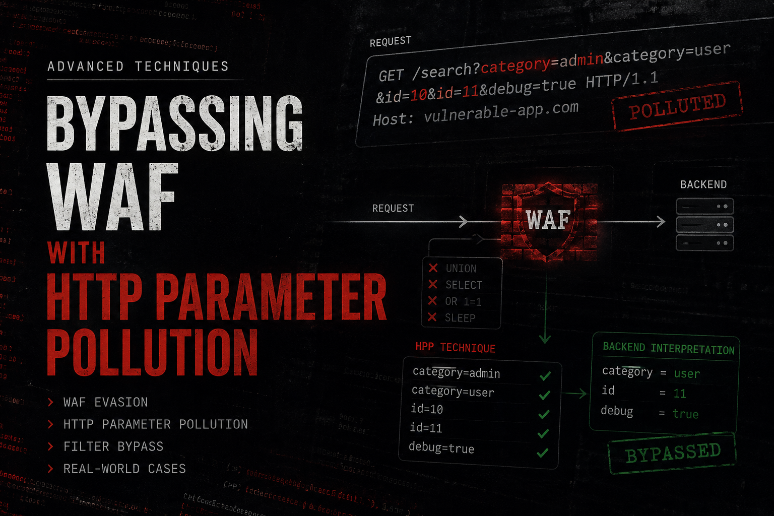 Advanced Techniques for Bypassing WAF with HTTP Parameter Pollution